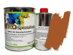 2K Metallschutzlack Orangebraun RAL 8023