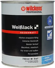 Weißlack | seidenmatt | 750 ml - Wilckens Professional