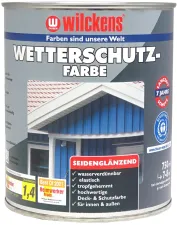 Wetterschutzfarbe seidenglänzend | 750 ml | RAL 8017 Schokoladenbraun - Wilckens